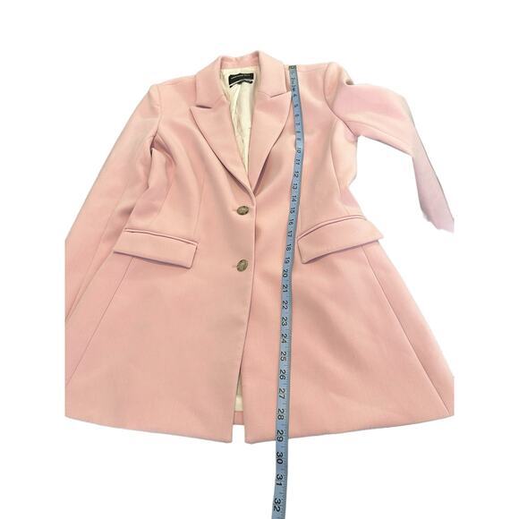 Something Navy Slouchy Power Pink Preppy Academia Oversized Blazer Size XS - Picture 10 of 10